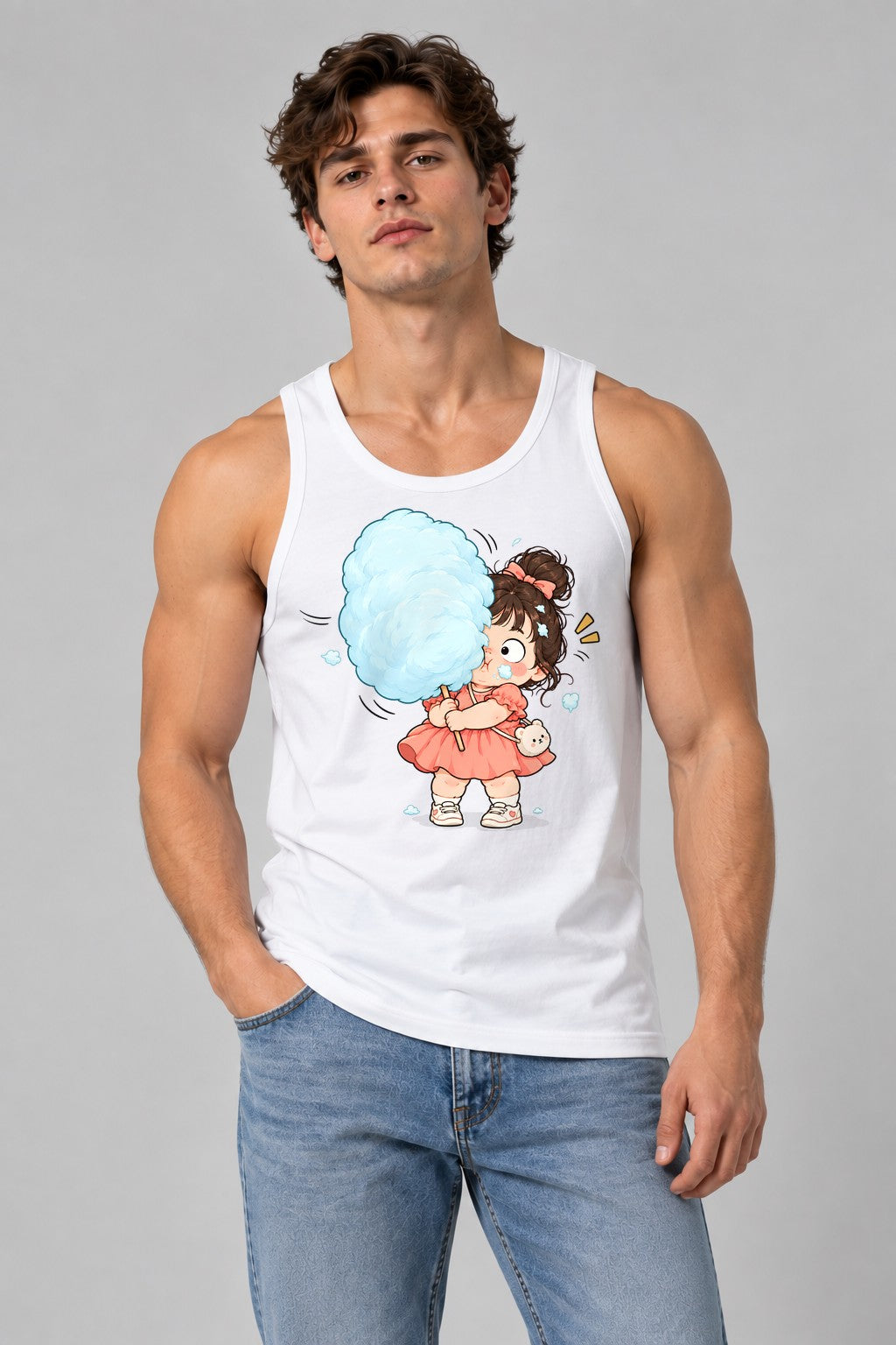 Cotton Candy Girl - White