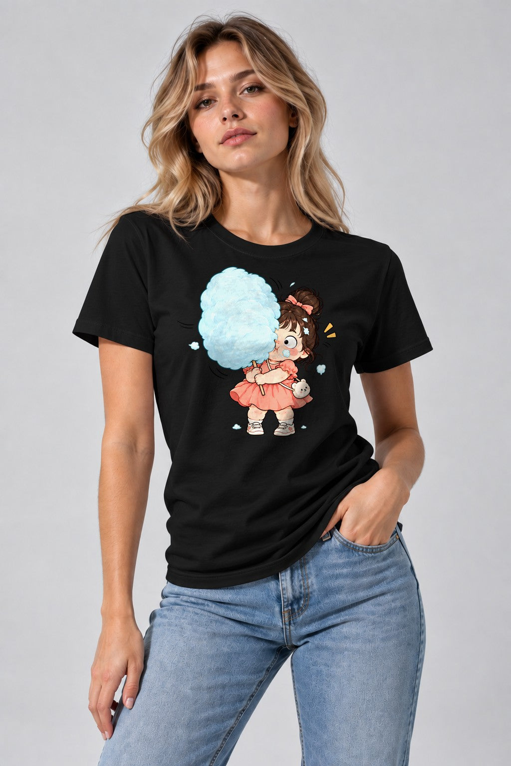 Cotton Candy Girl - Black
