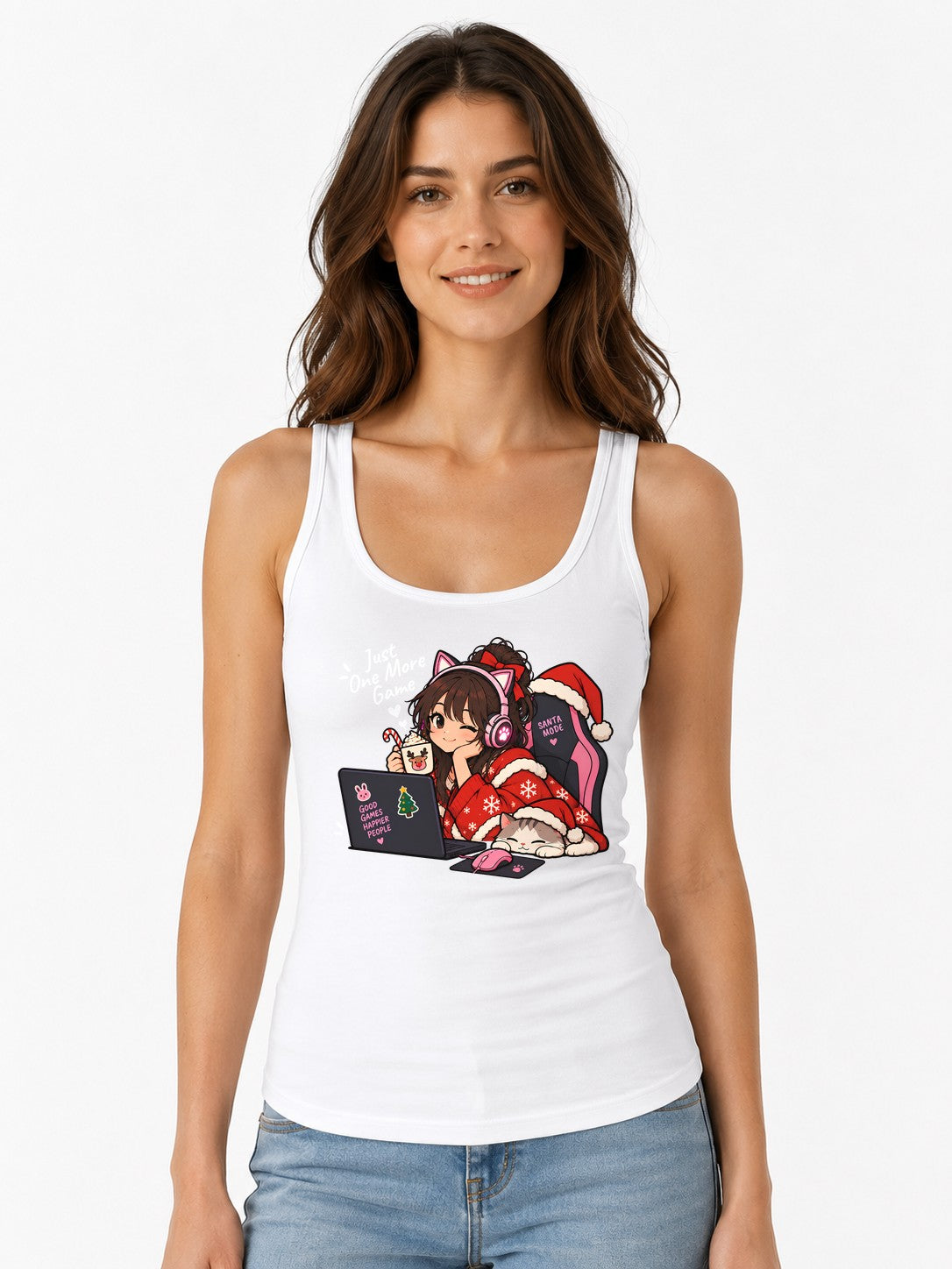 Cozy Gamer Girl - White