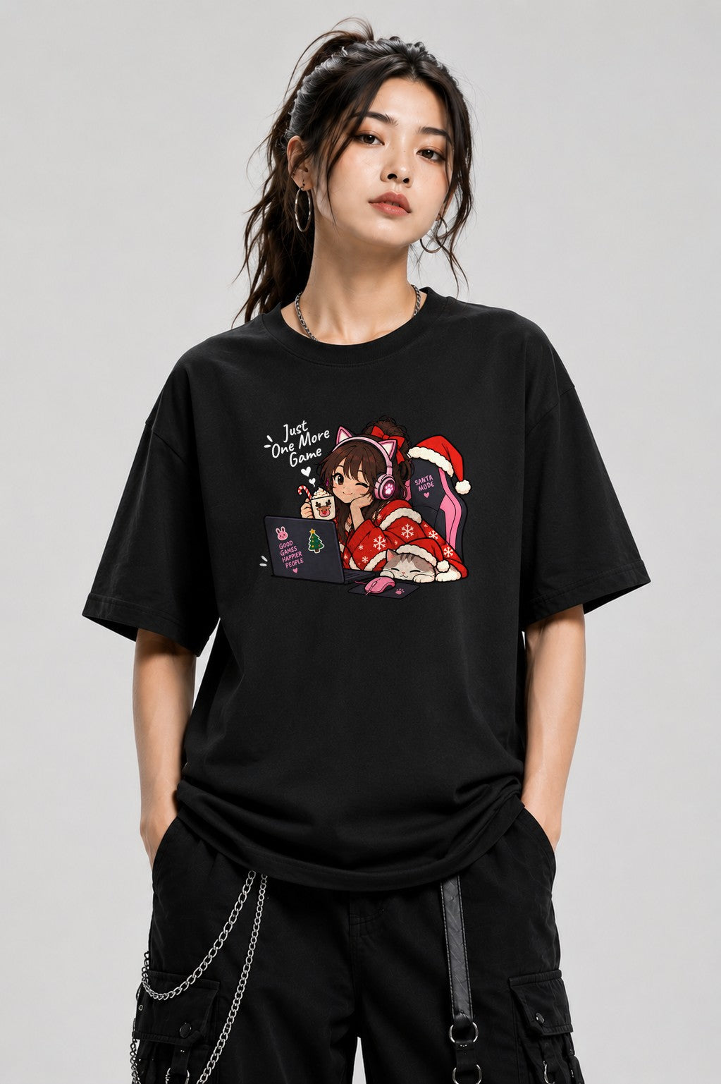 Cozy Gamer Girl - Black