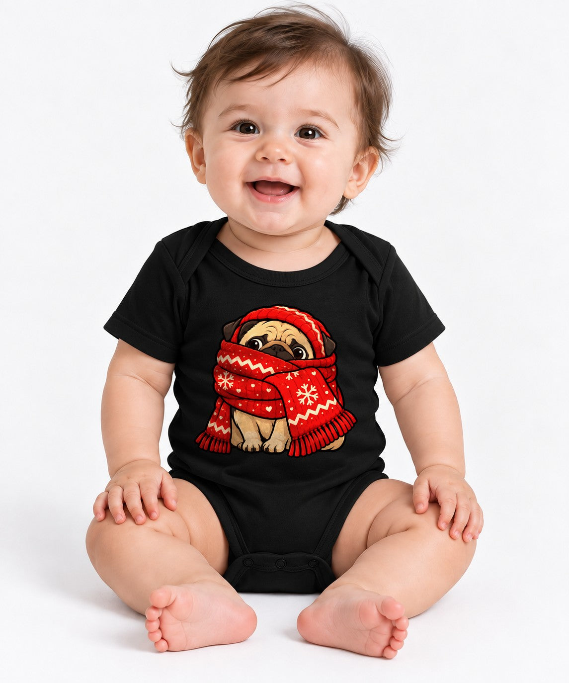 Cozy Pug Winter - Black