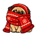 Cozy Pug Winter