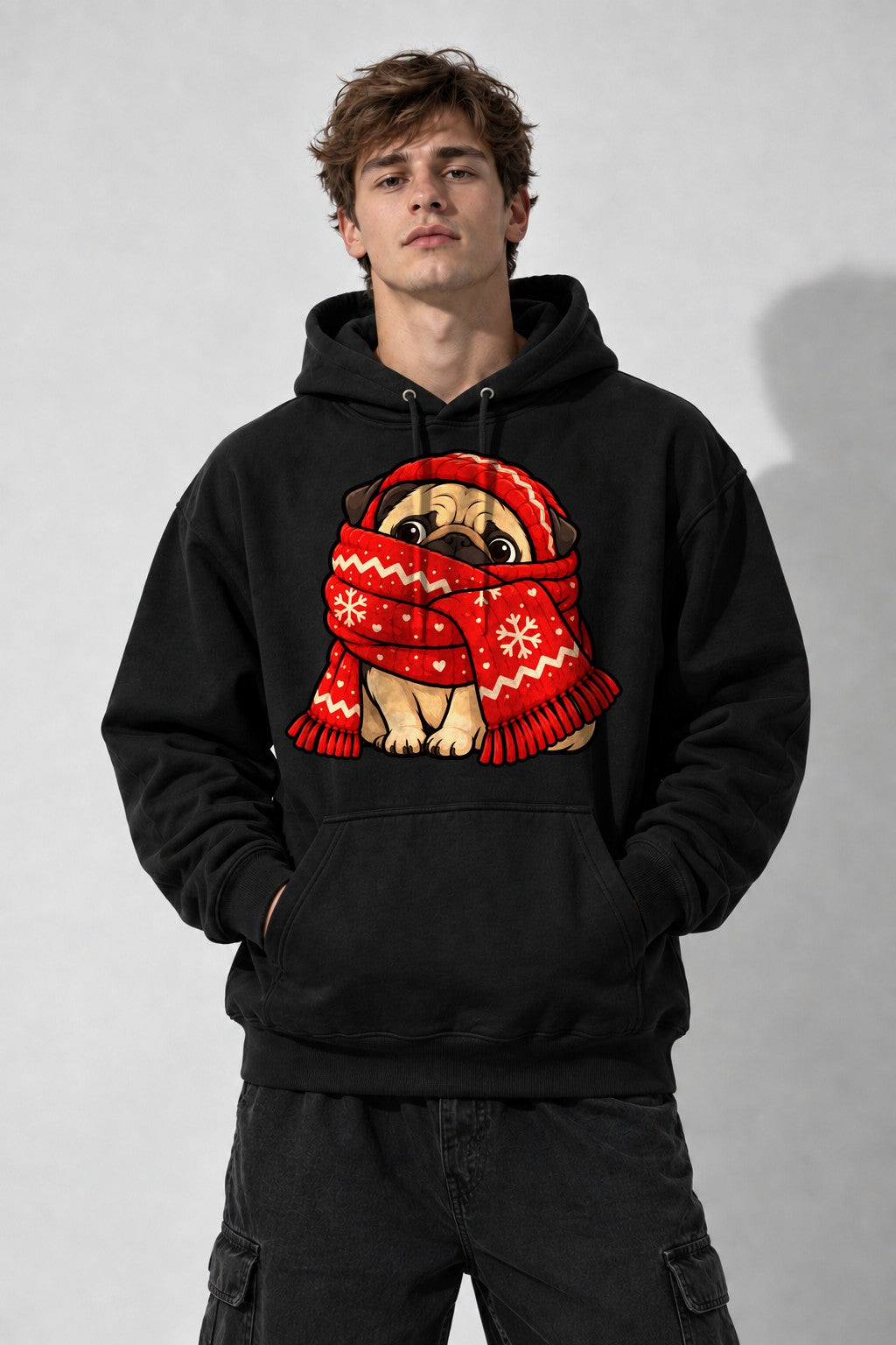 Cozy Pug Winter - Black