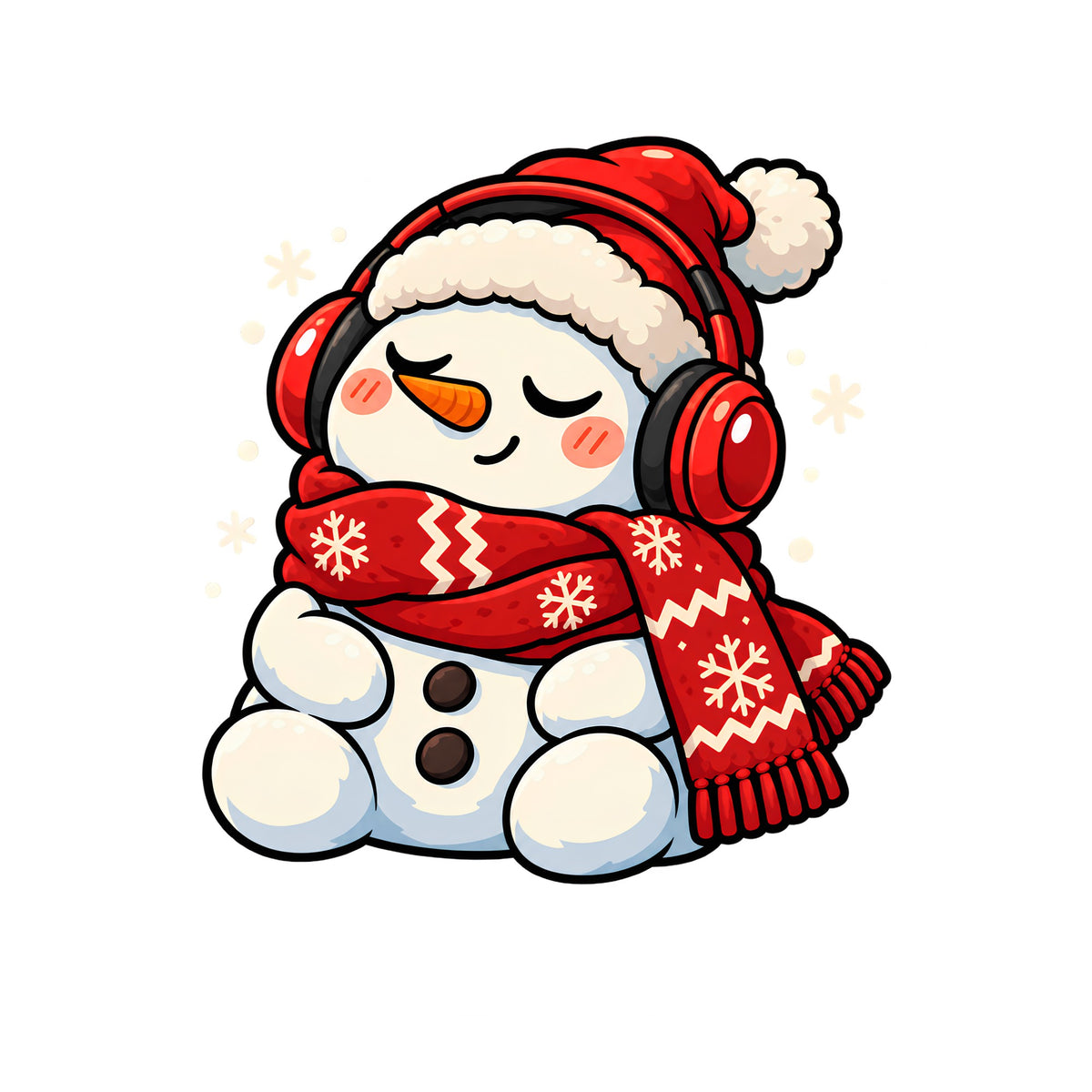 Cozy Snowman Headphones