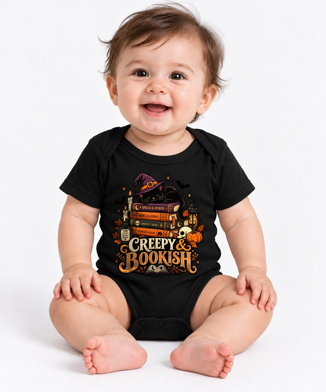 Creepy And Bookish - Black
