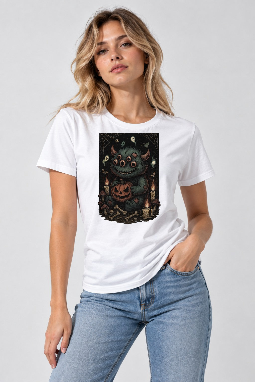 Creepy Cute Familiar - White