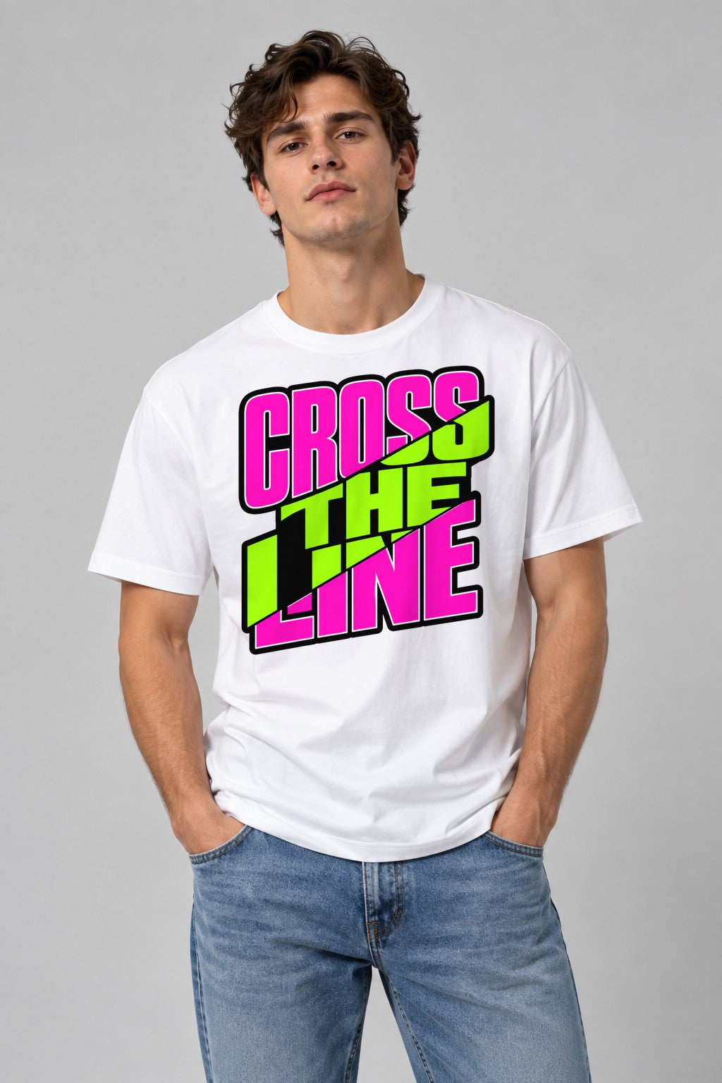 Cross The Line - White