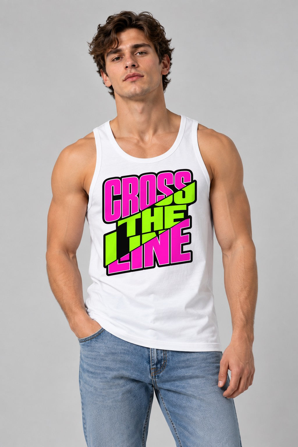 Cross The Line - White