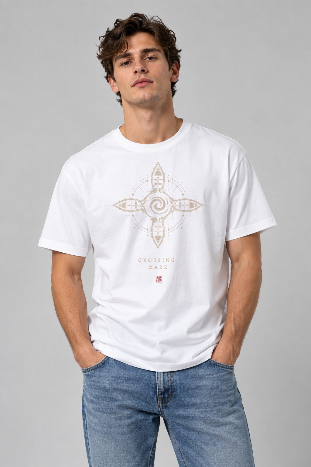 Crossing Mark - White