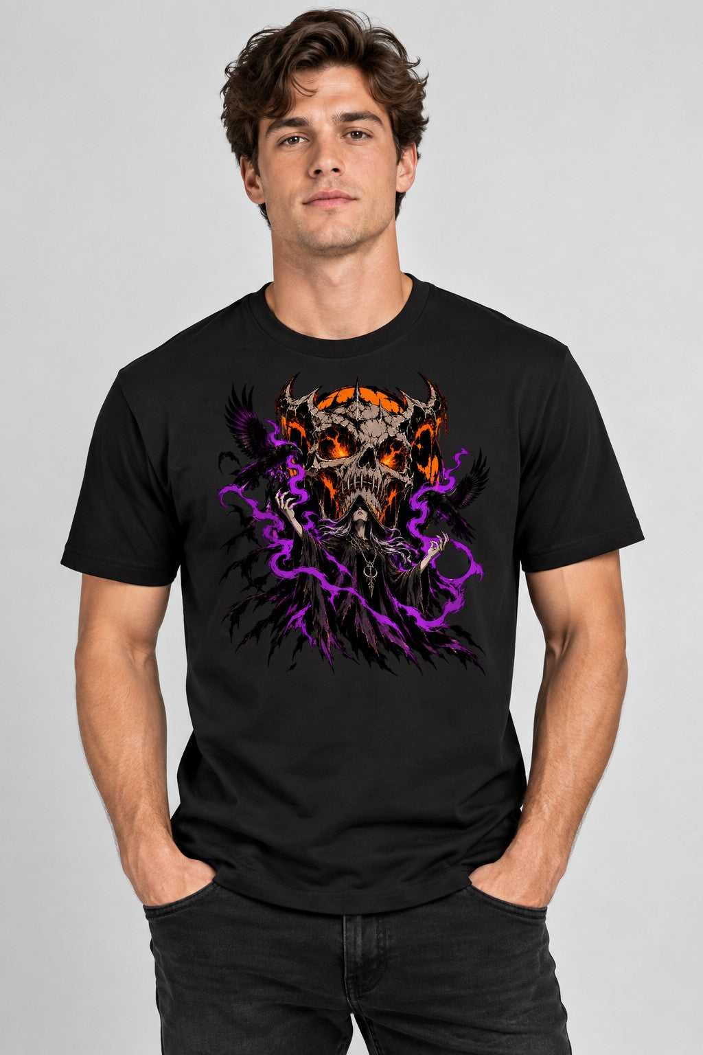 Crowned Skull Summoner - Black