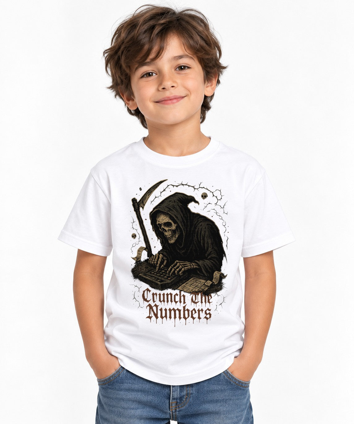 Crunch The Numbers - White