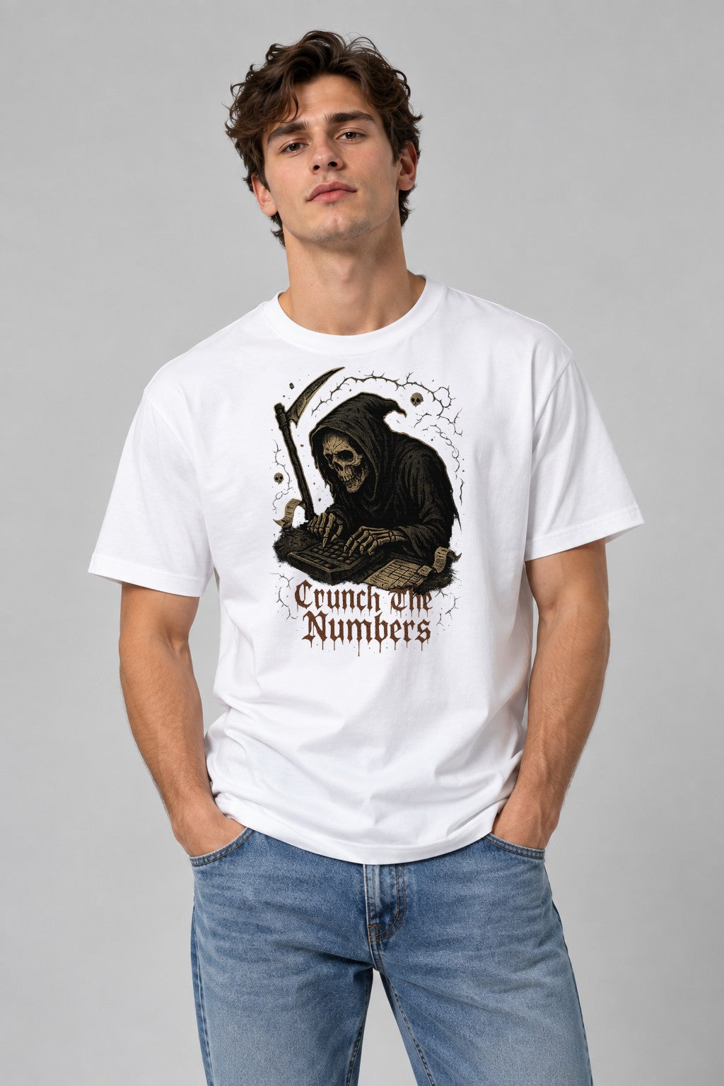 Crunch The Numbers - White