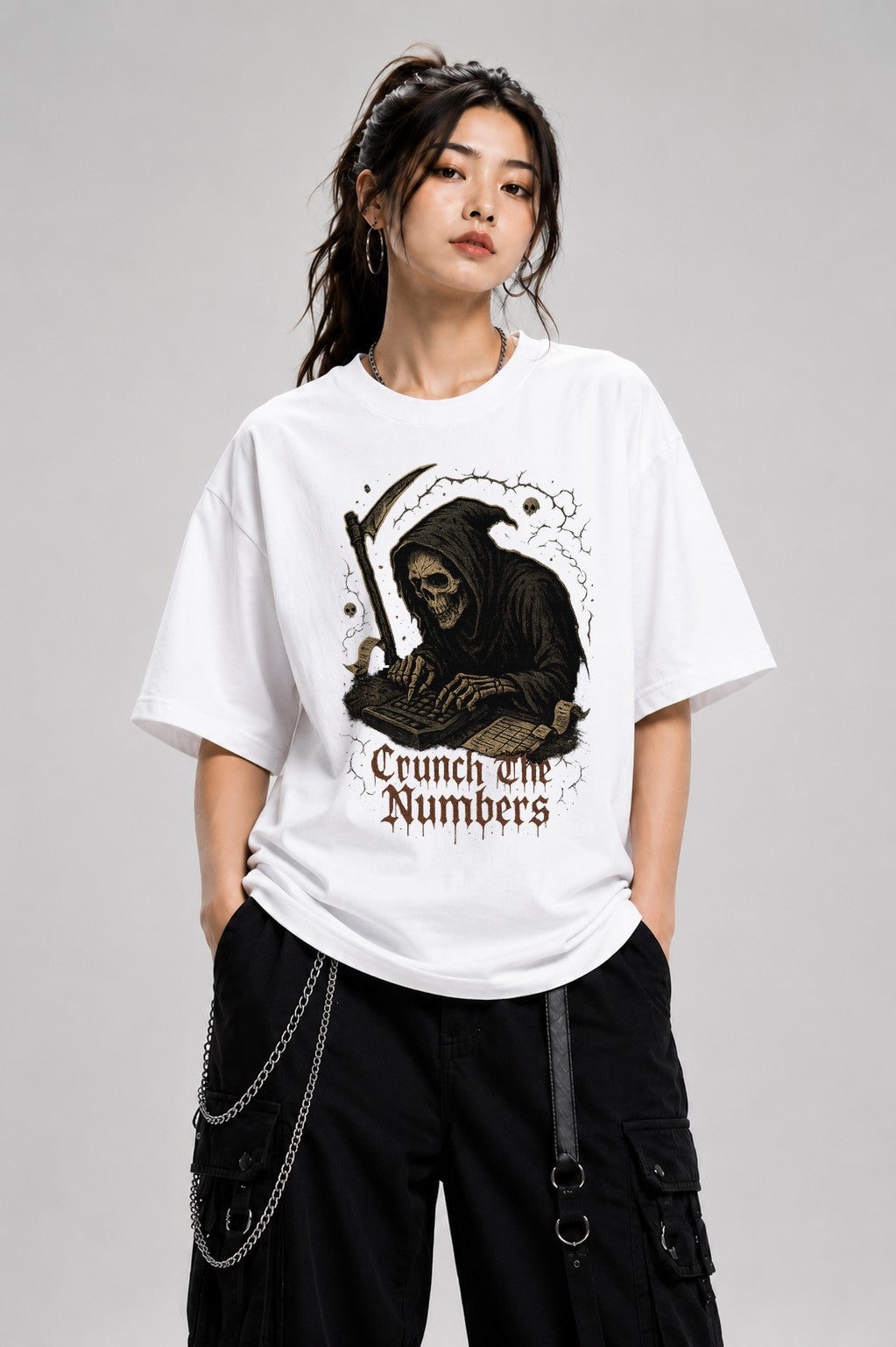 Crunch The Numbers - White