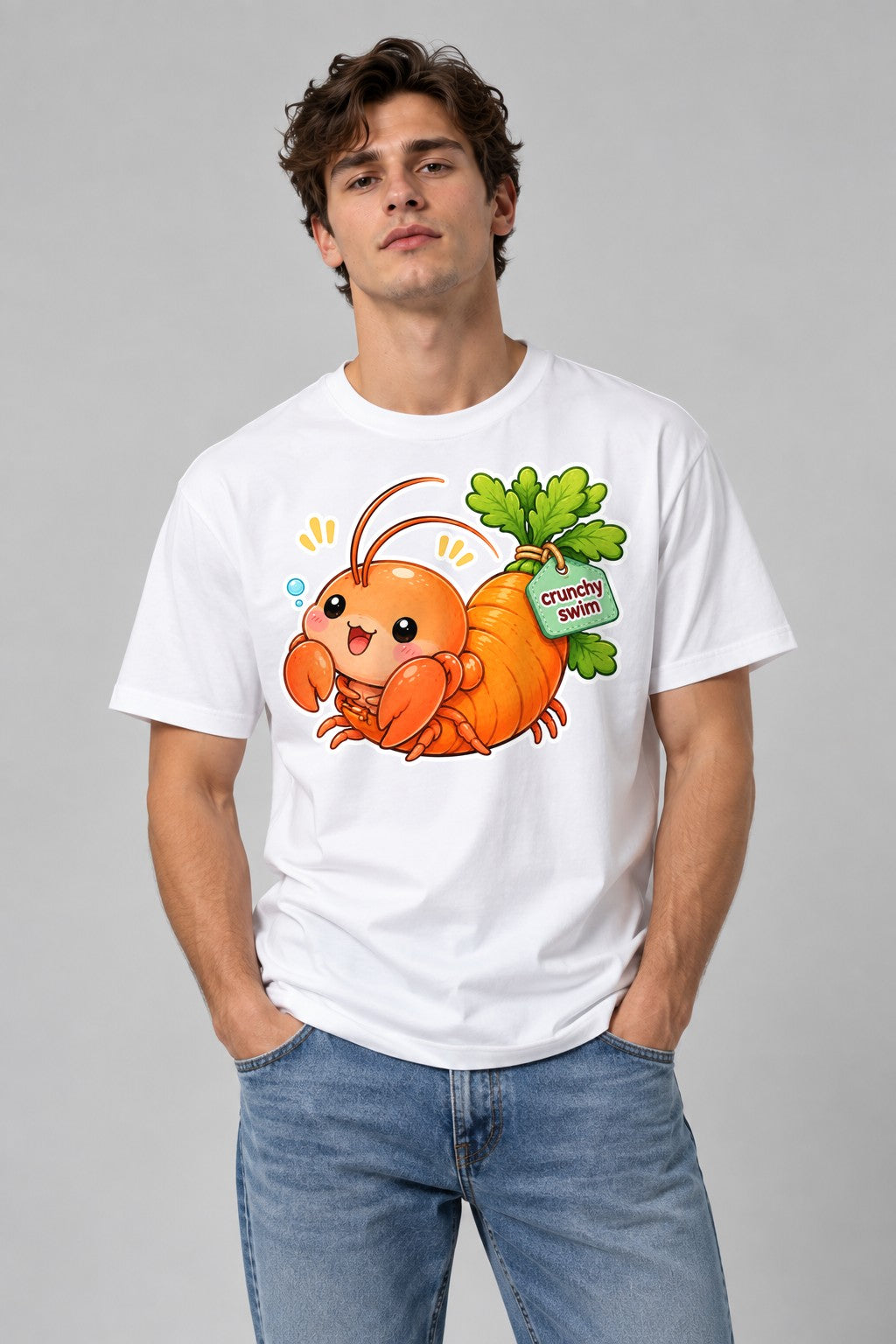 Crunchy Swim Shrimp - White