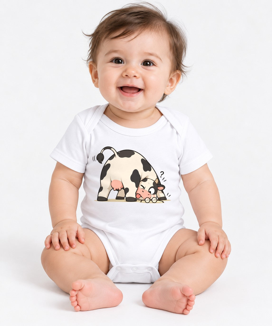 Curious Cow - White