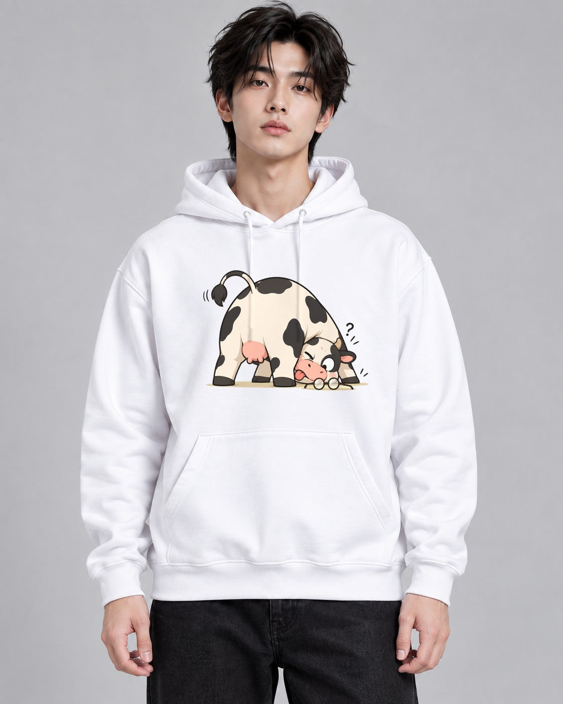Curious Cow - White