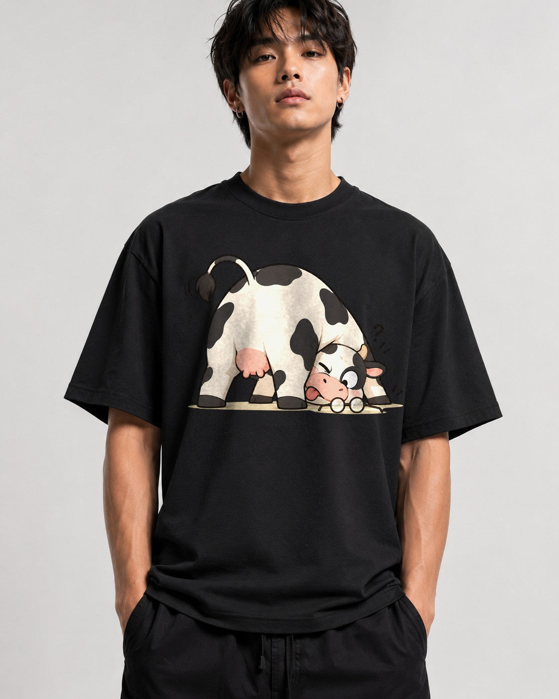 Curious Cow - Black