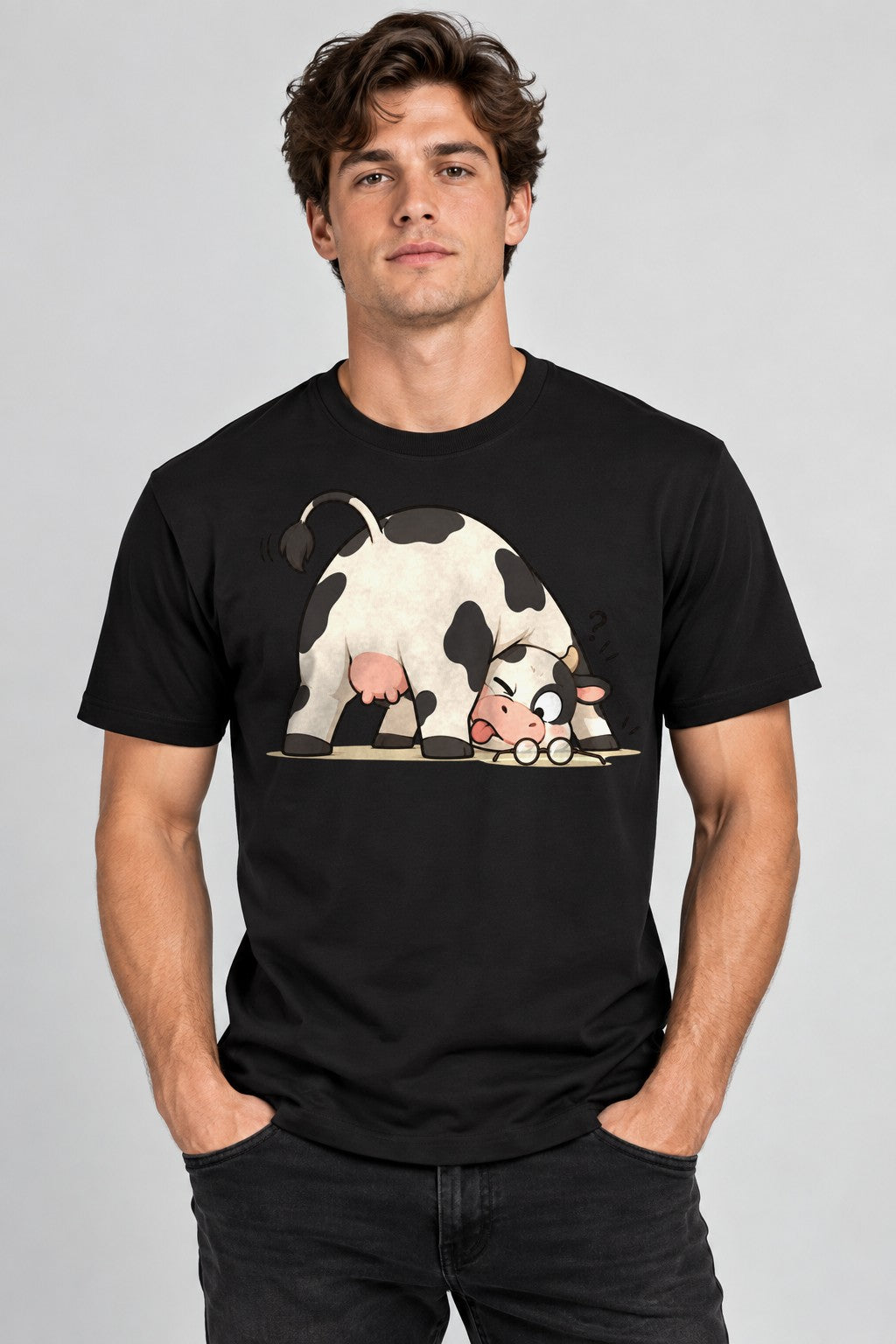 Curious Cow - Black