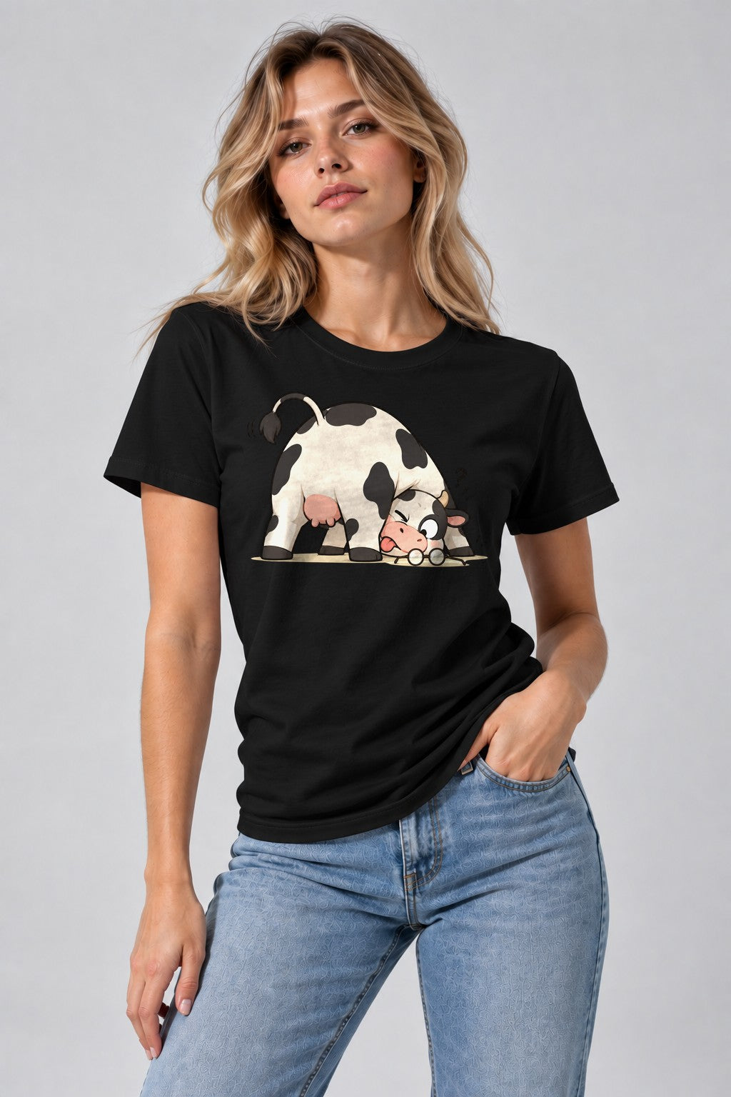 Curious Cow - Black