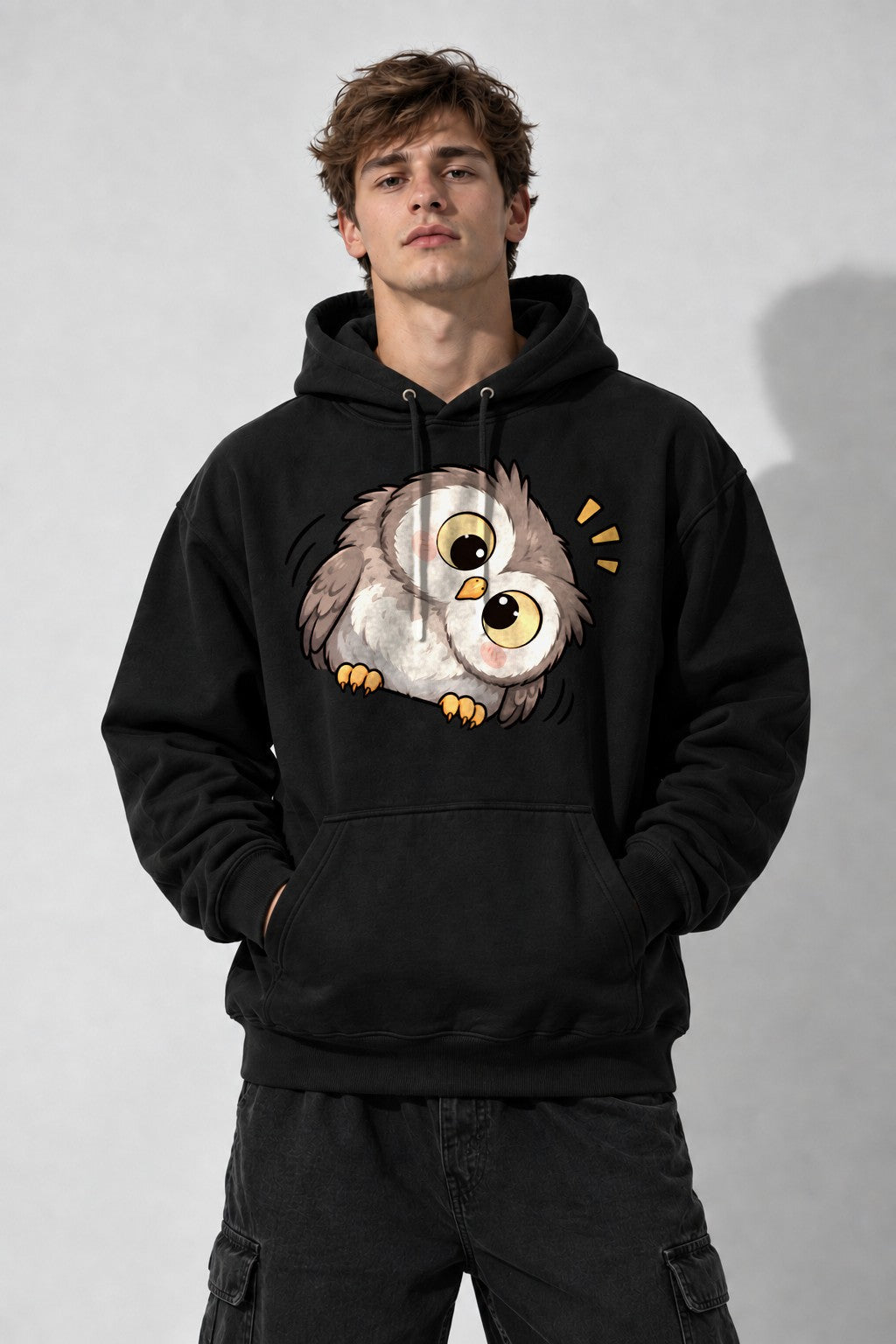 Curious Owl - Black