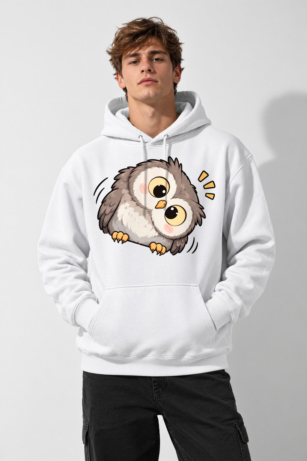 Curious Owl - White