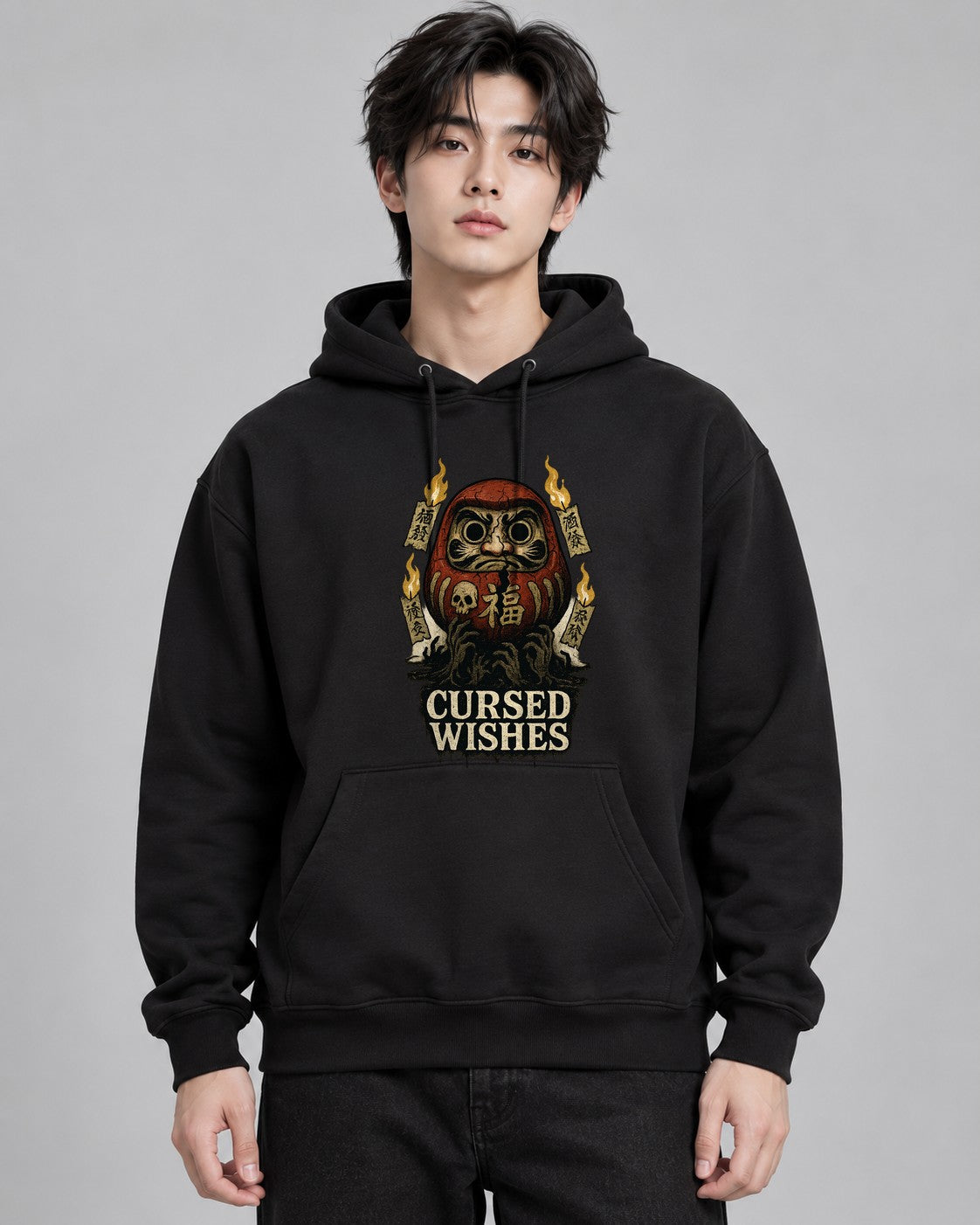 Cursed Wishes Daruma - Black
