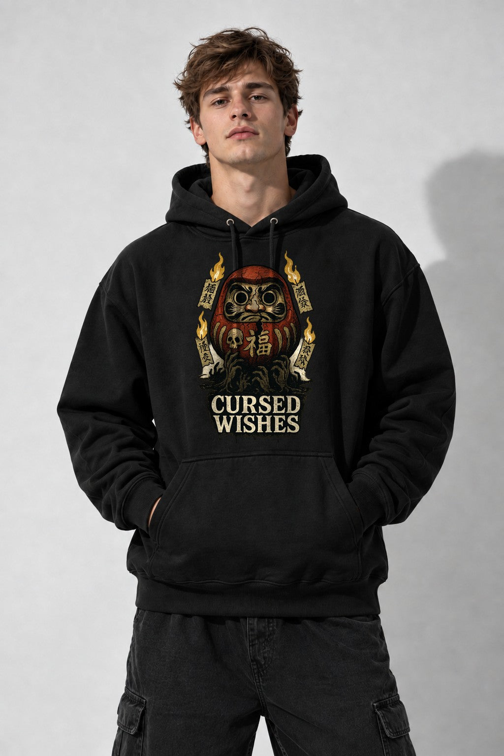 Cursed Wishes Daruma - Black