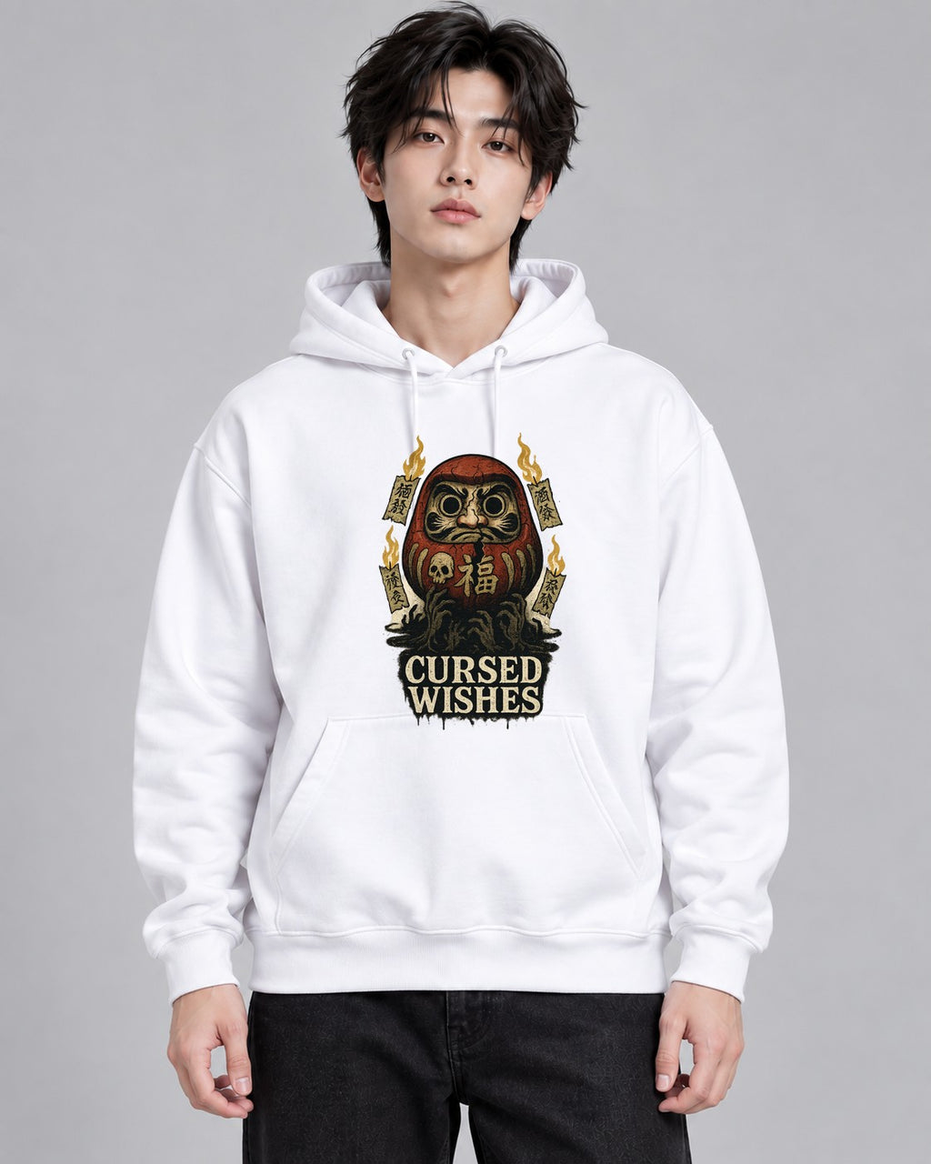Cursed Wishes Daruma - White