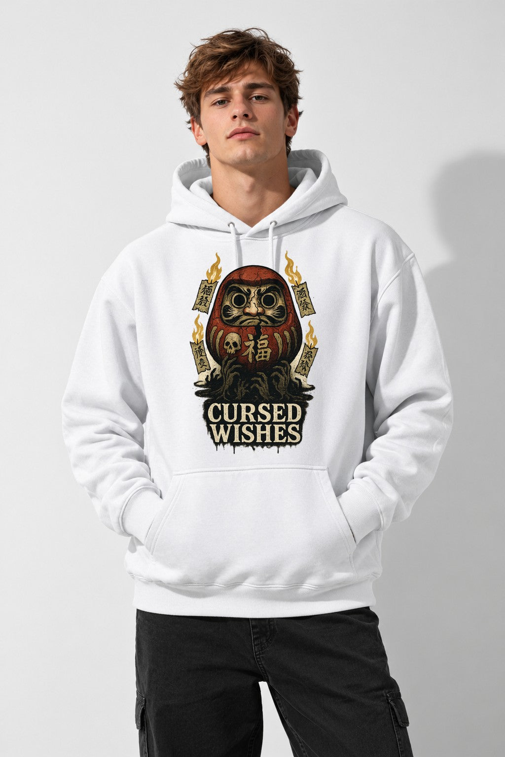 Cursed Wishes Daruma - White