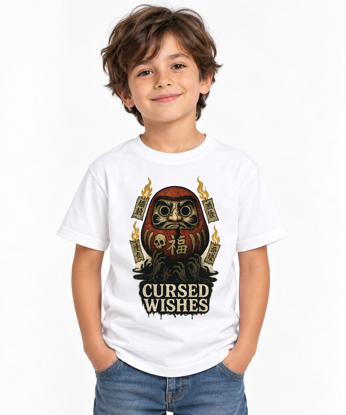 Cursed Wishes Daruma - White