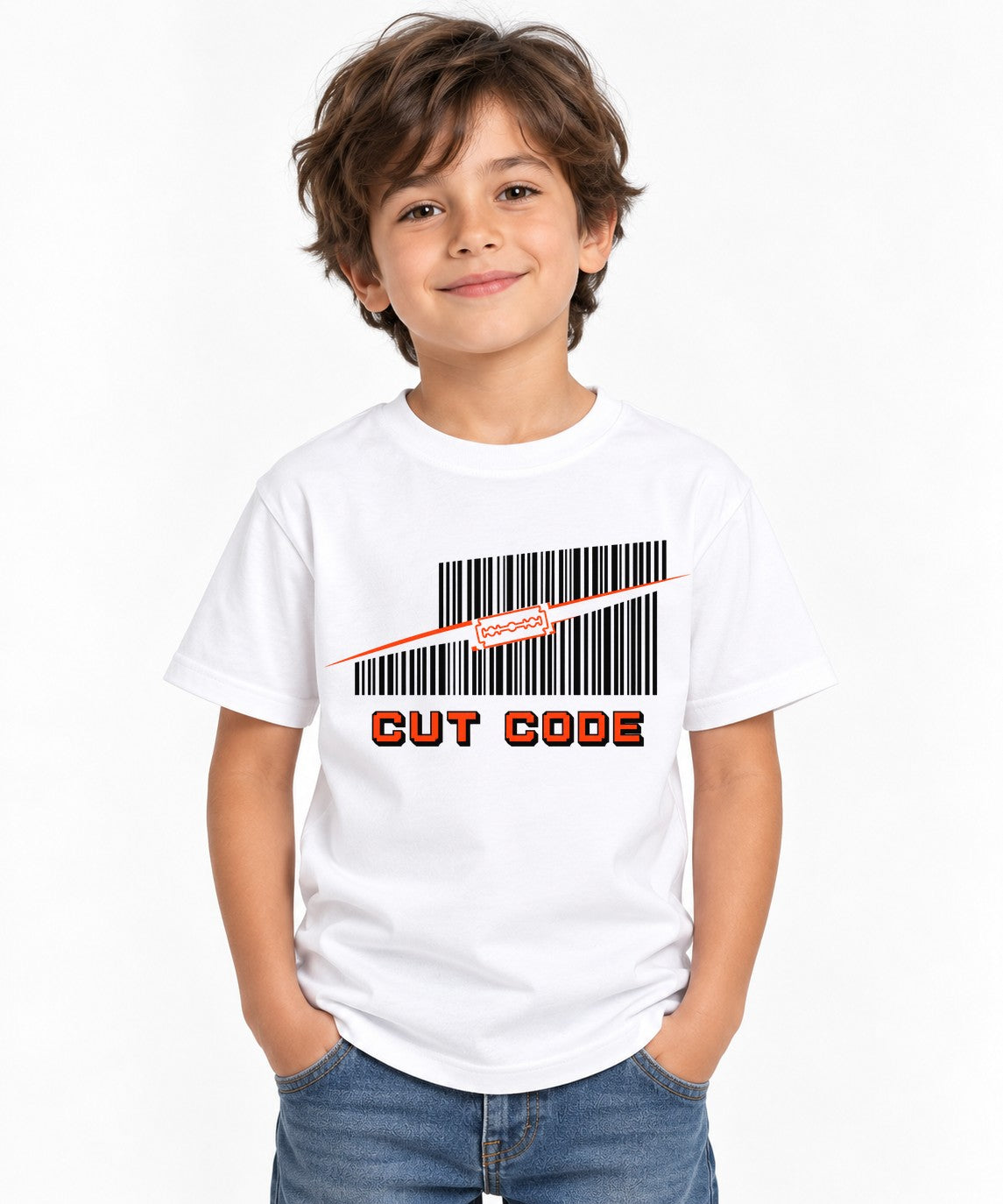 Cut Code - White