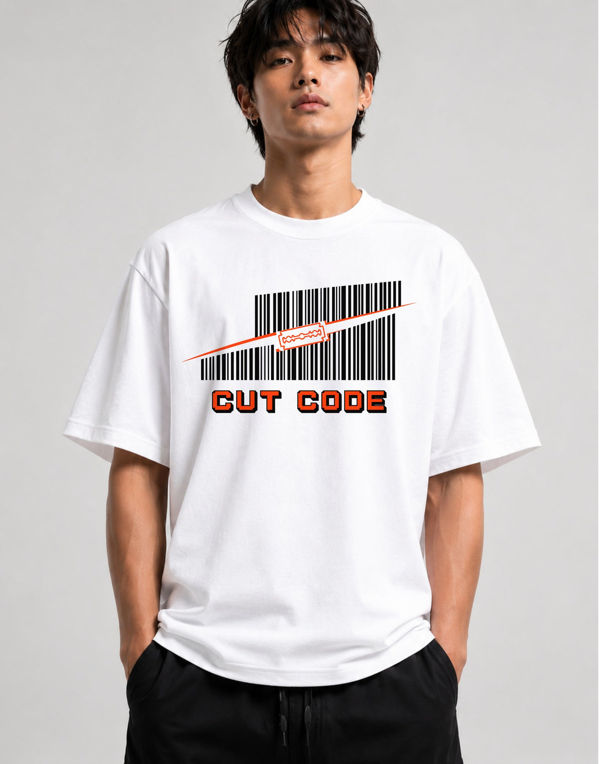 Cut Code - White