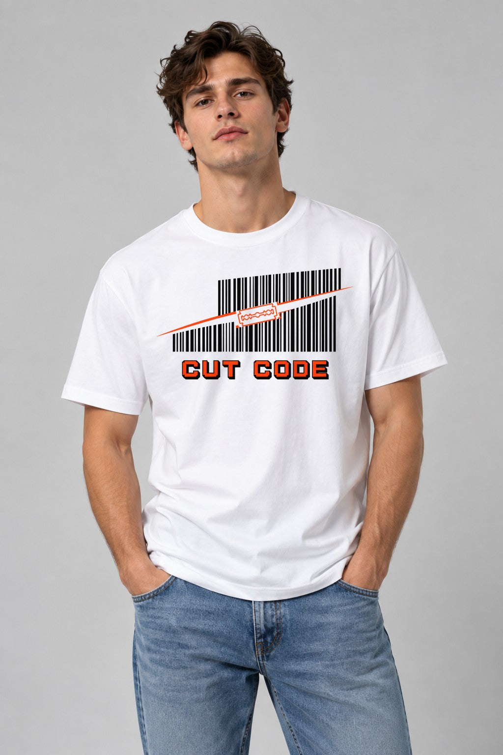 Cut Code - White
