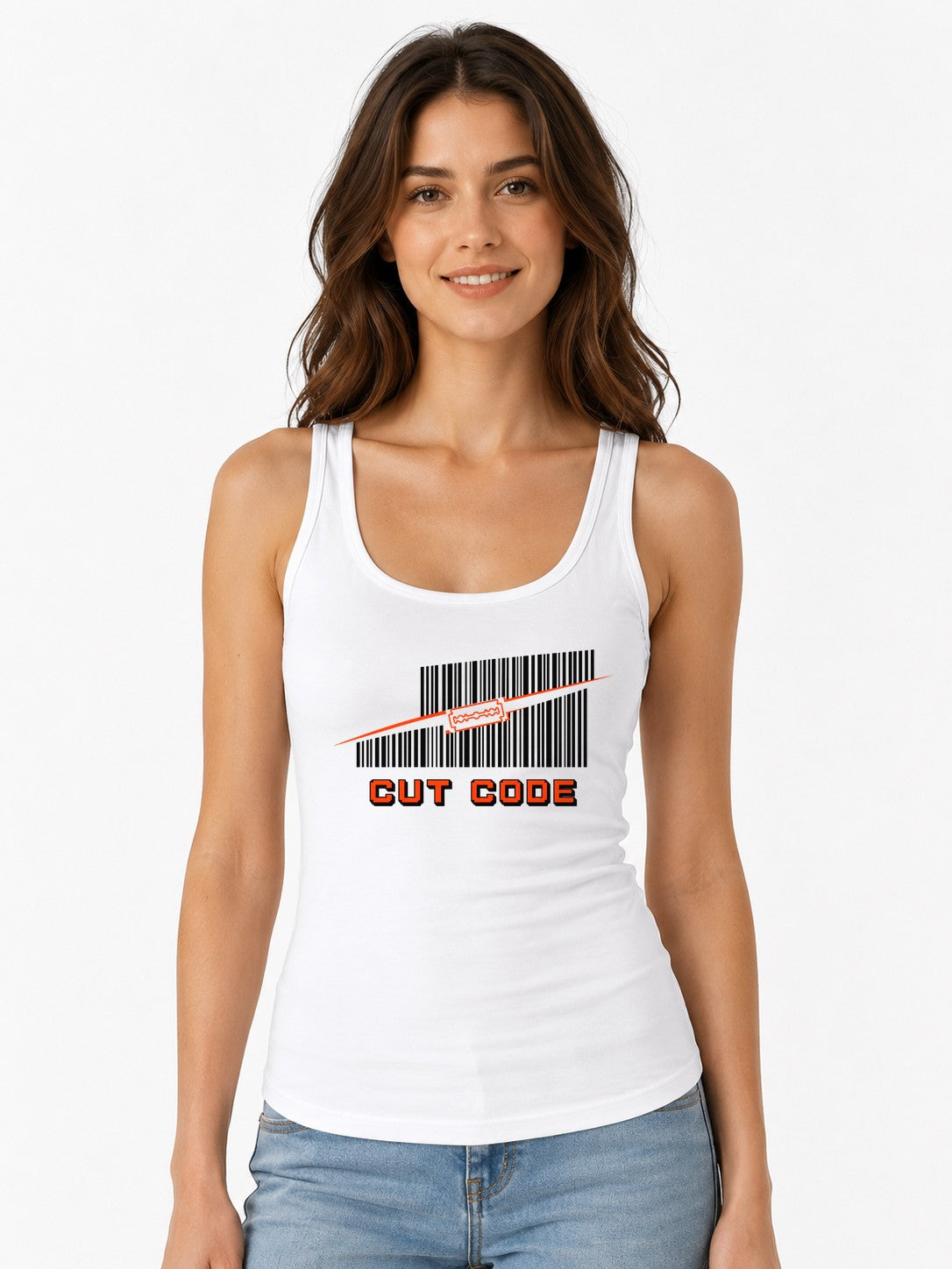 Cut Code - White