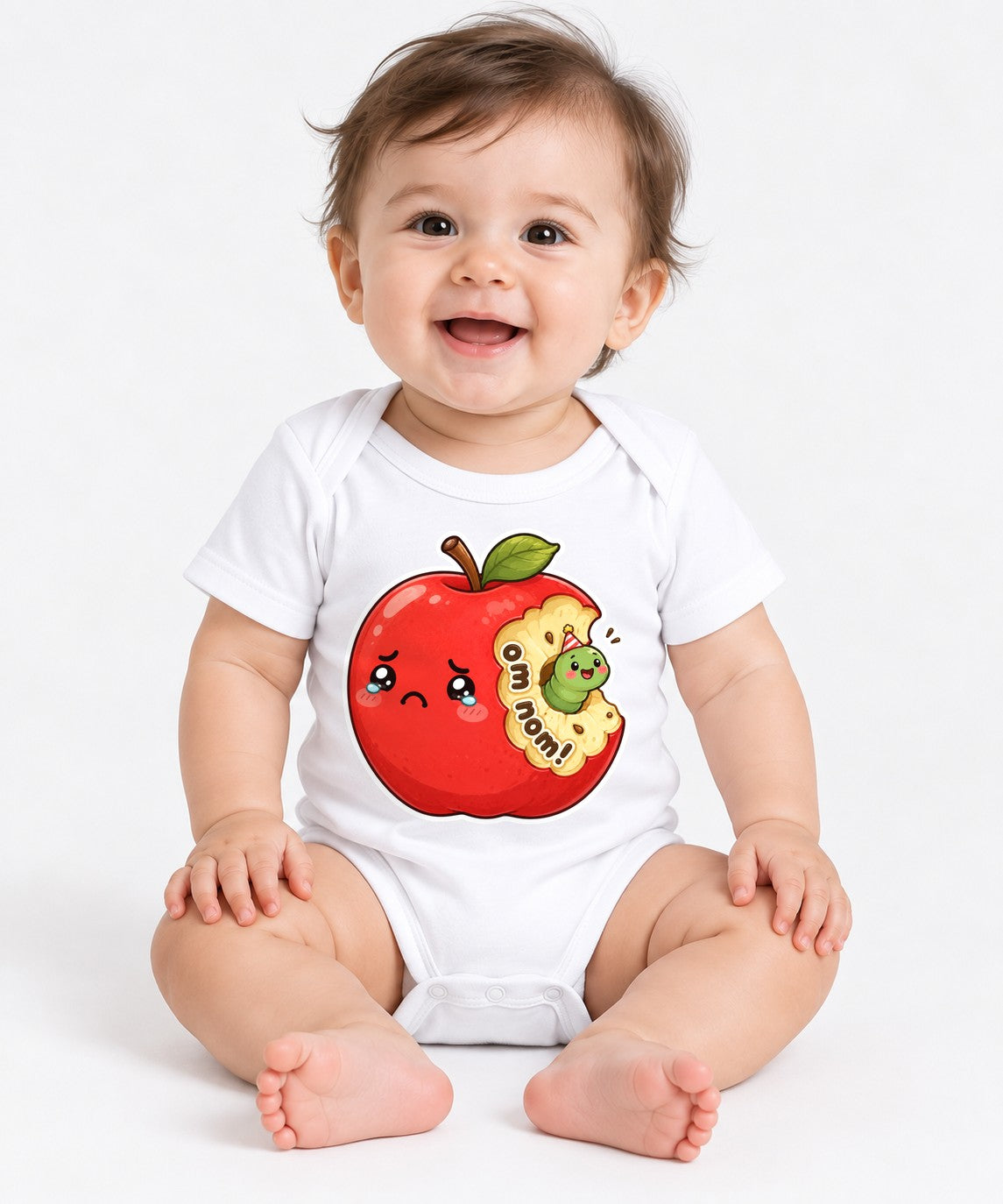 Cute Apple Eater - White