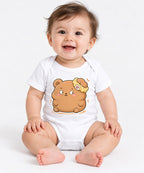 Cute Ear Bear - White