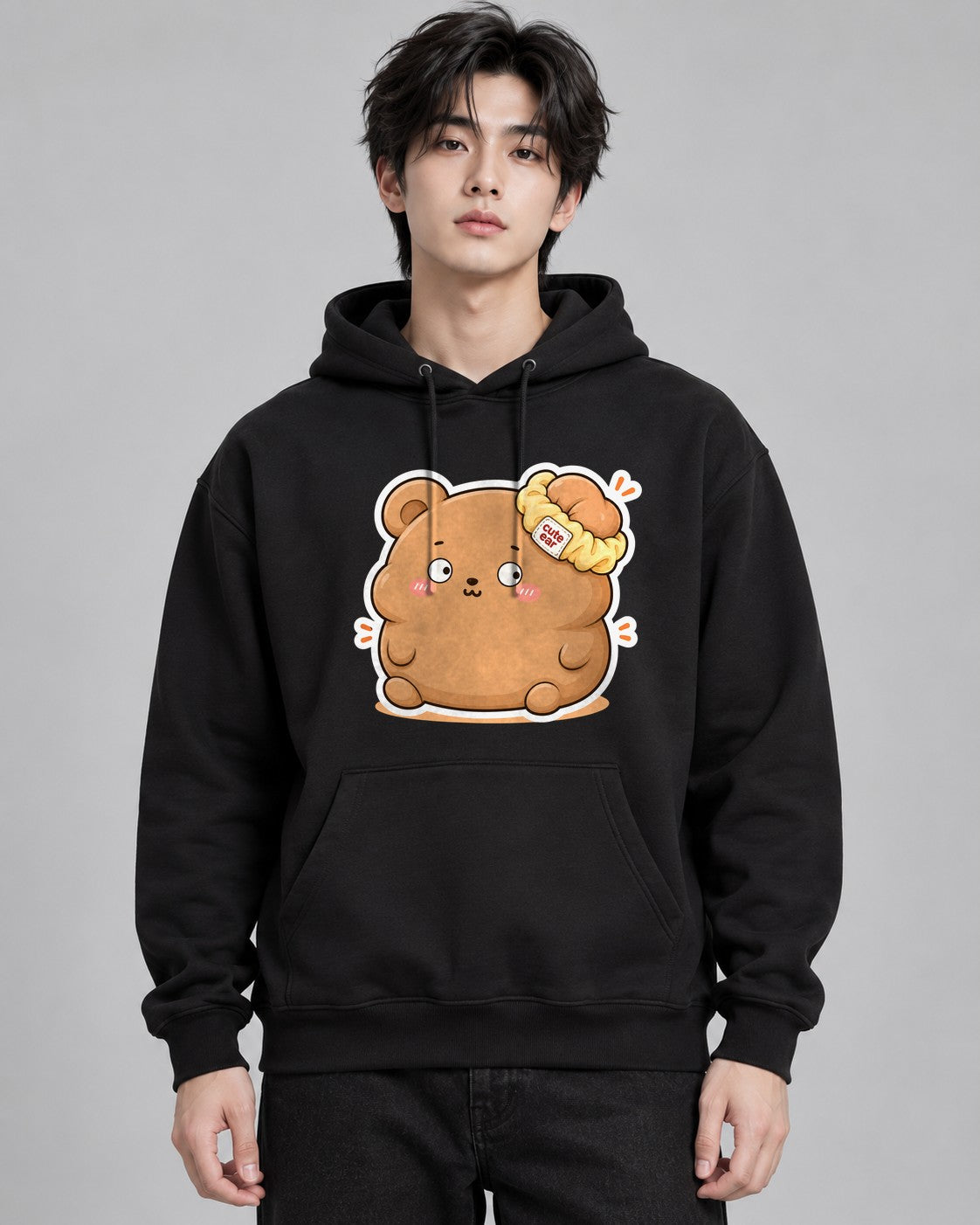 Cute Ear Bear - Black