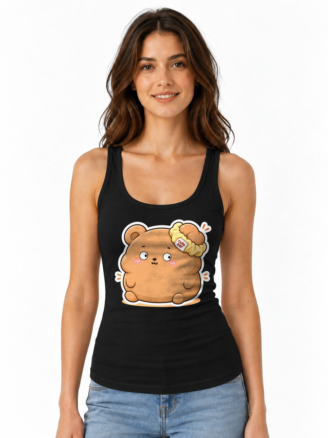 Cute Ear Bear - Black