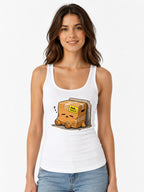 Cute Lost Package Sleeping Cardboard - White