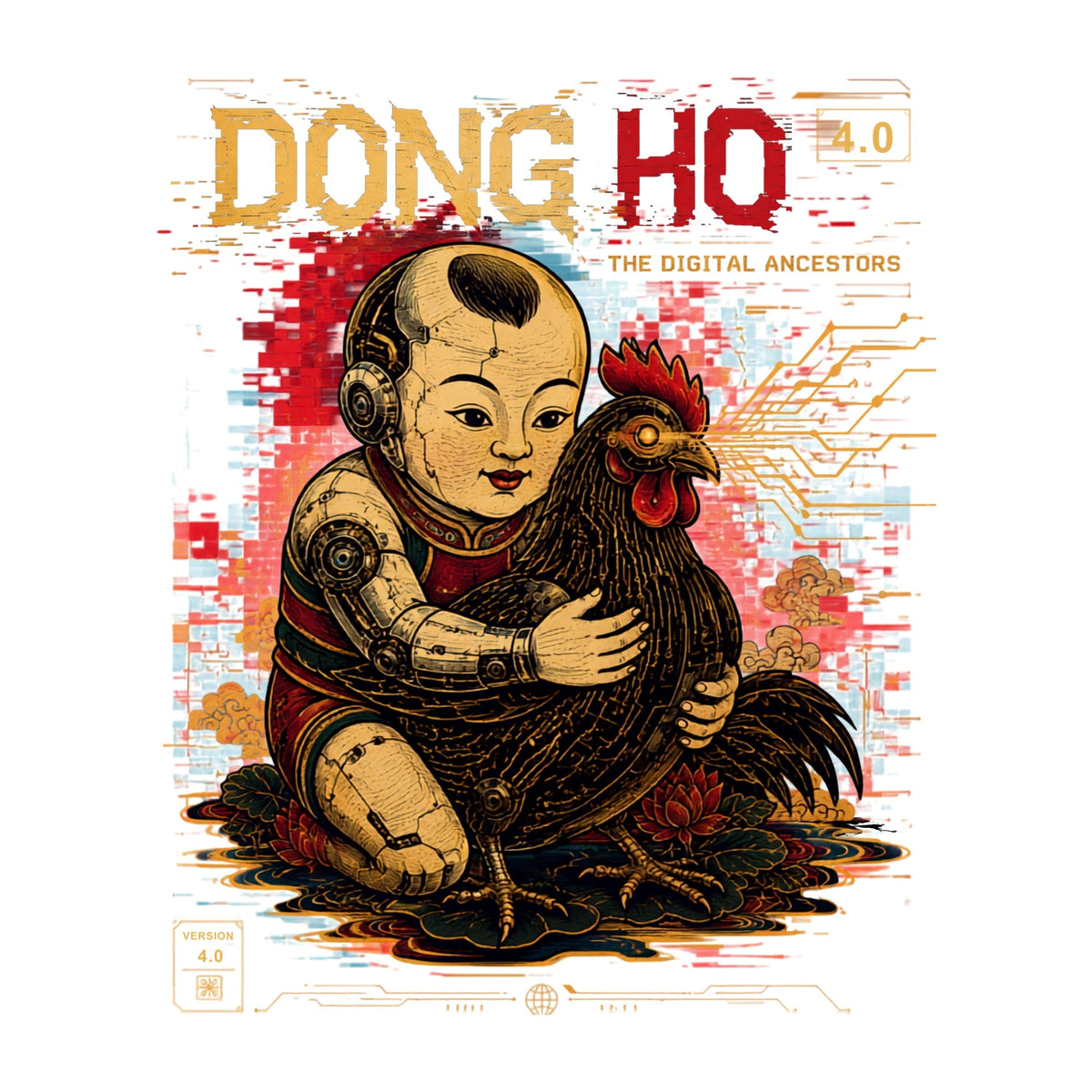 Cyber Folk Rooster