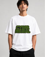 Cyber Neural Grid Shirt - Retro 80s Wireframe Vaporwave Style - White