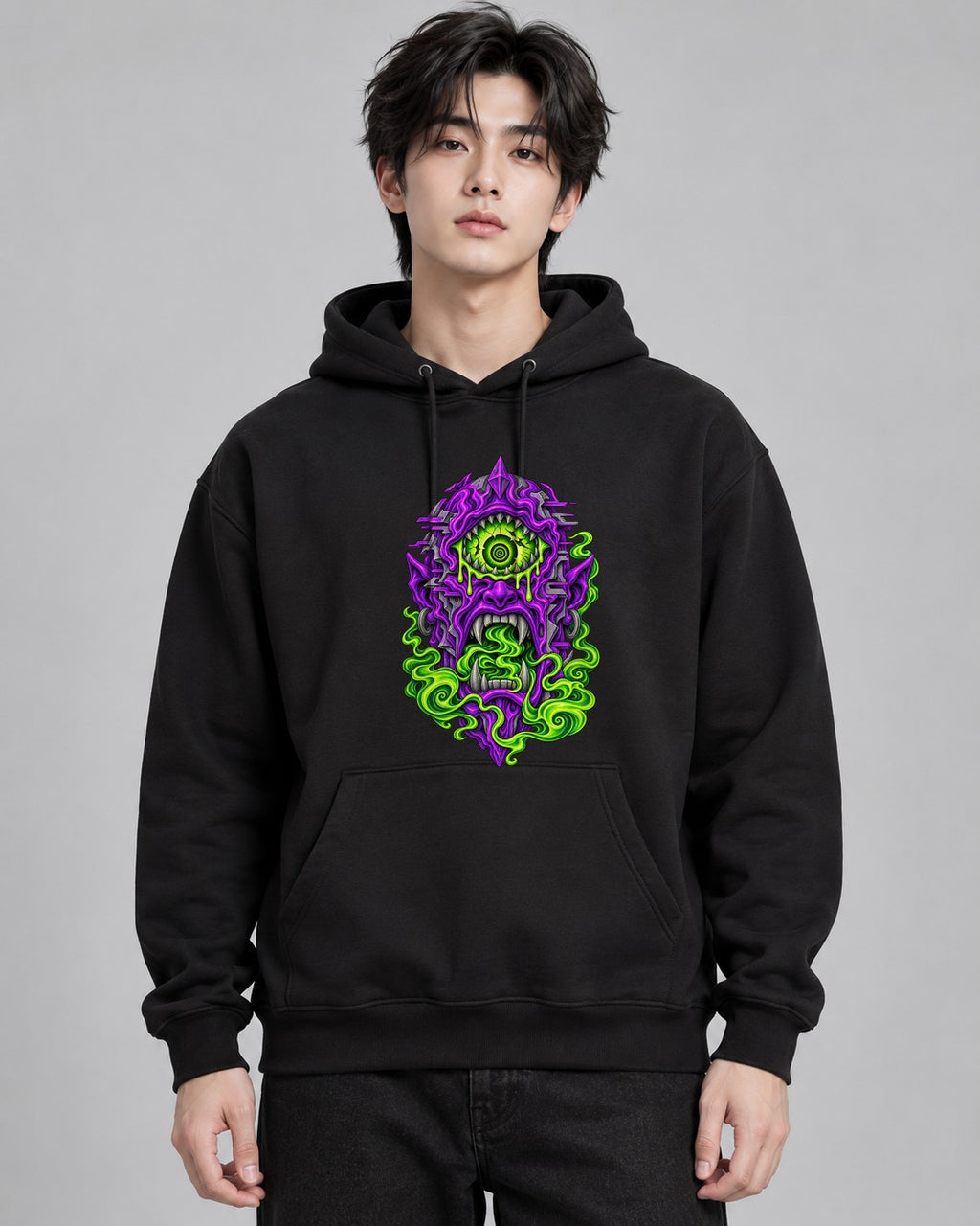 Cyclops Monster Totem - Black
