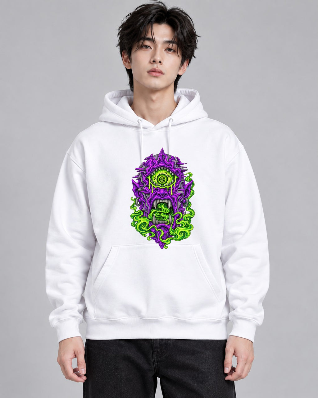 Cyclops Monster Totem - White