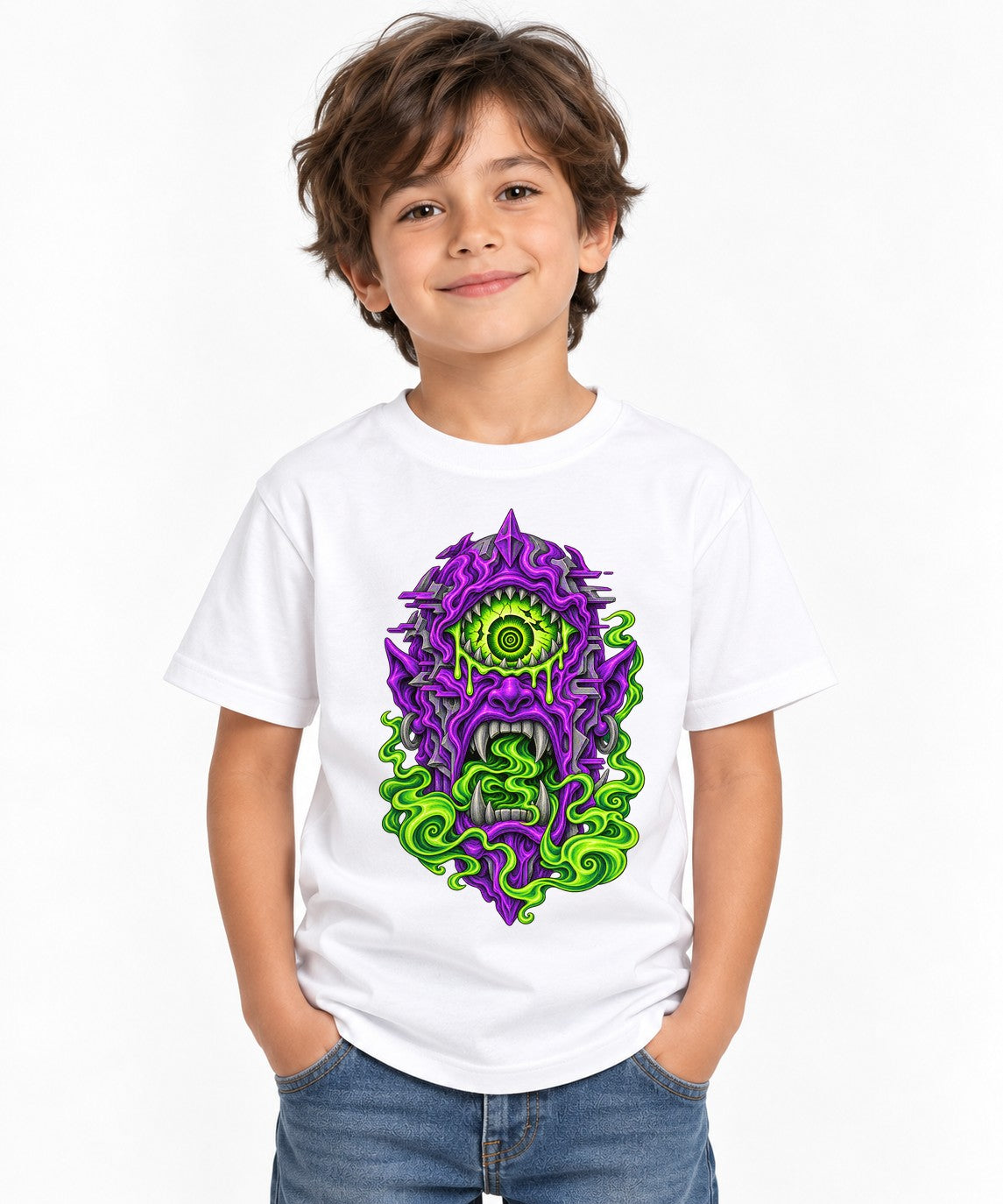 Cyclops Monster Totem - White
