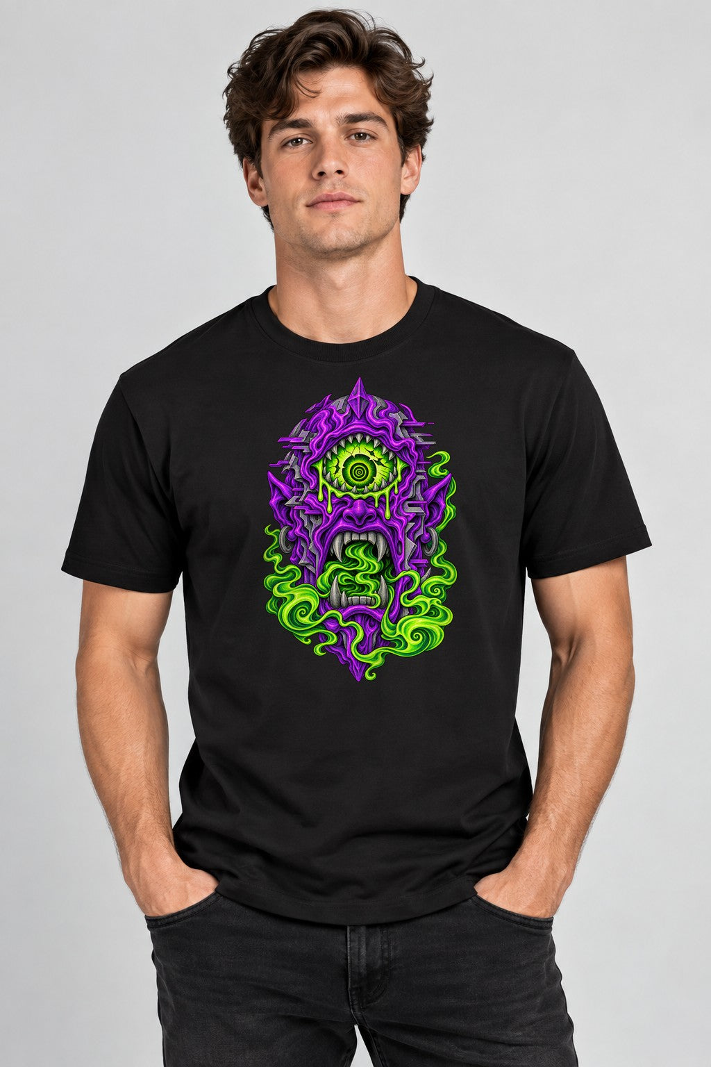 Cyclops Monster Totem - Black