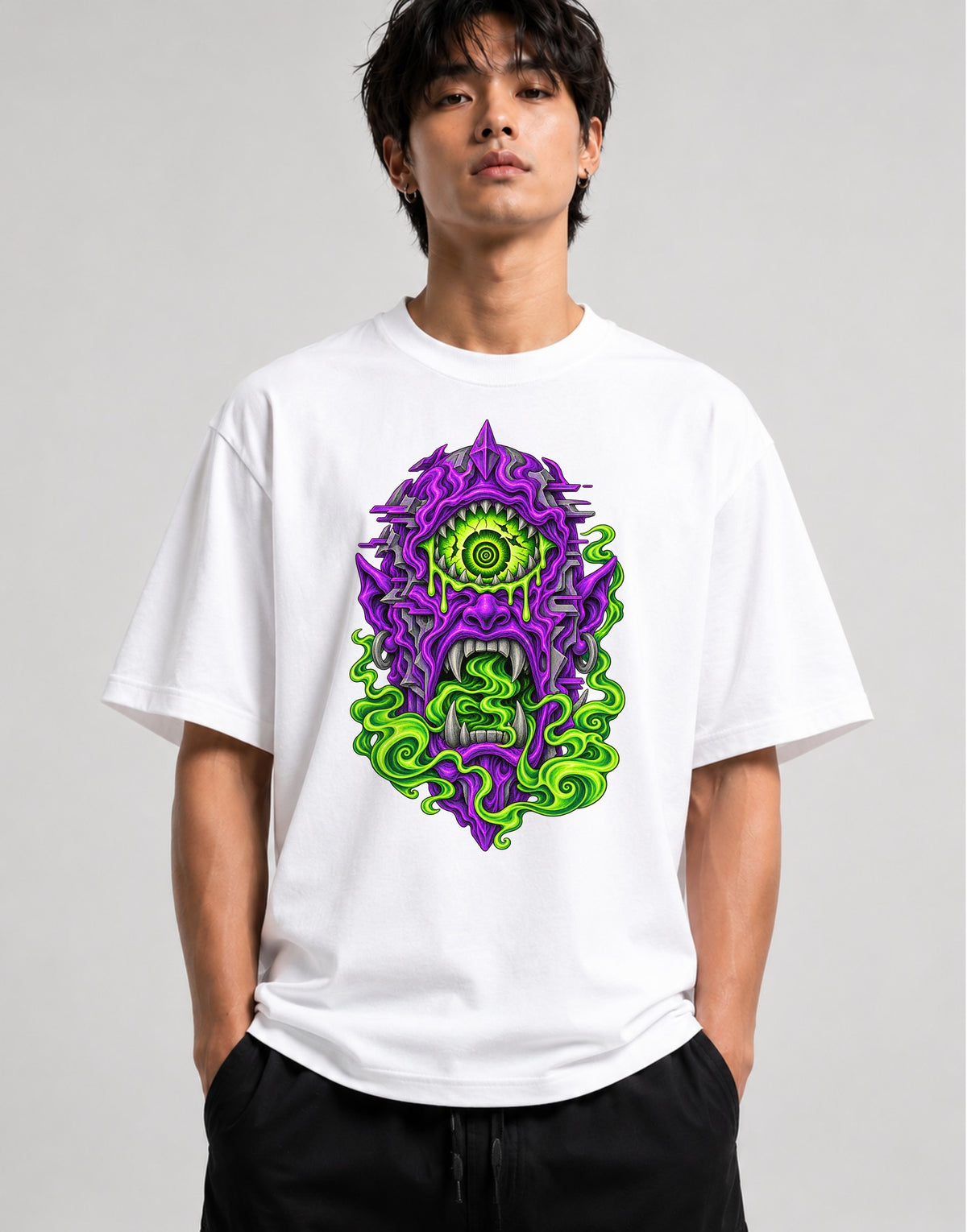 Cyclops Monster Totem - White