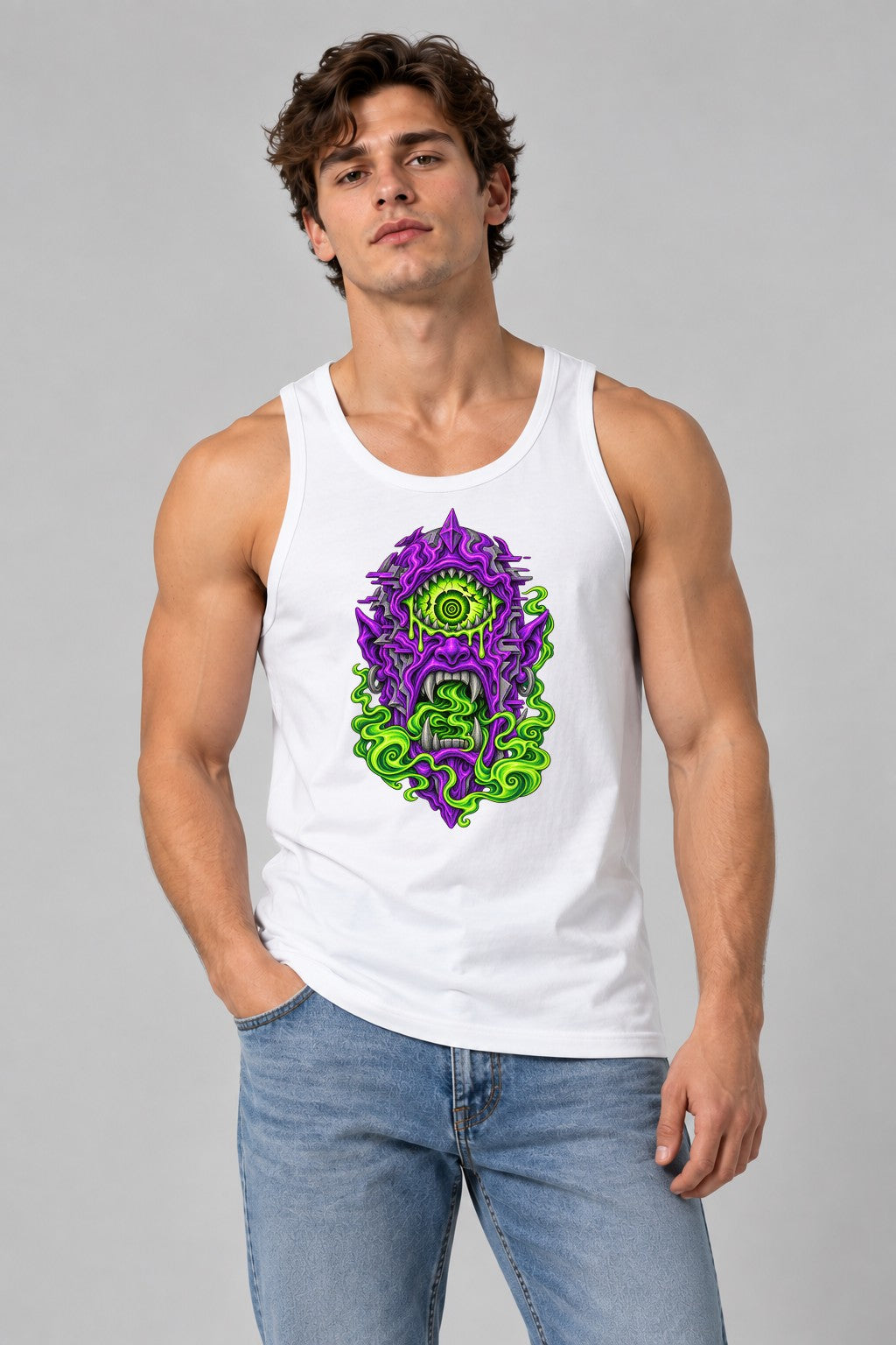 Cyclops Monster Totem - White