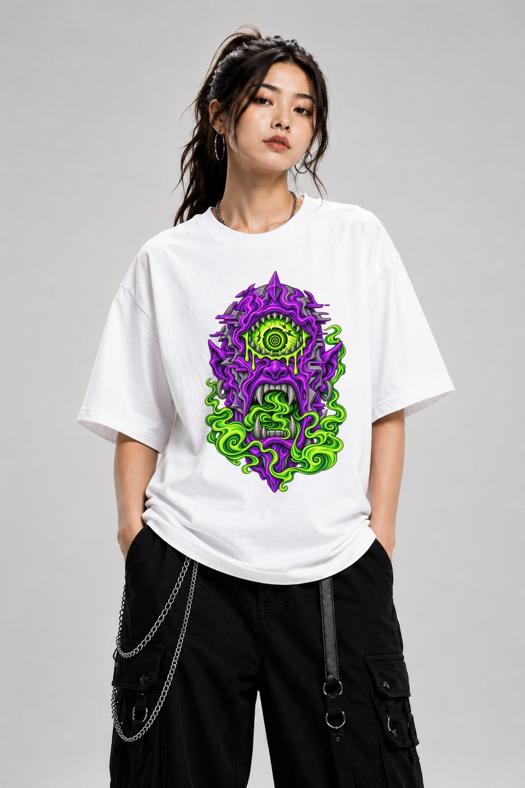 Cyclops Monster Totem - White