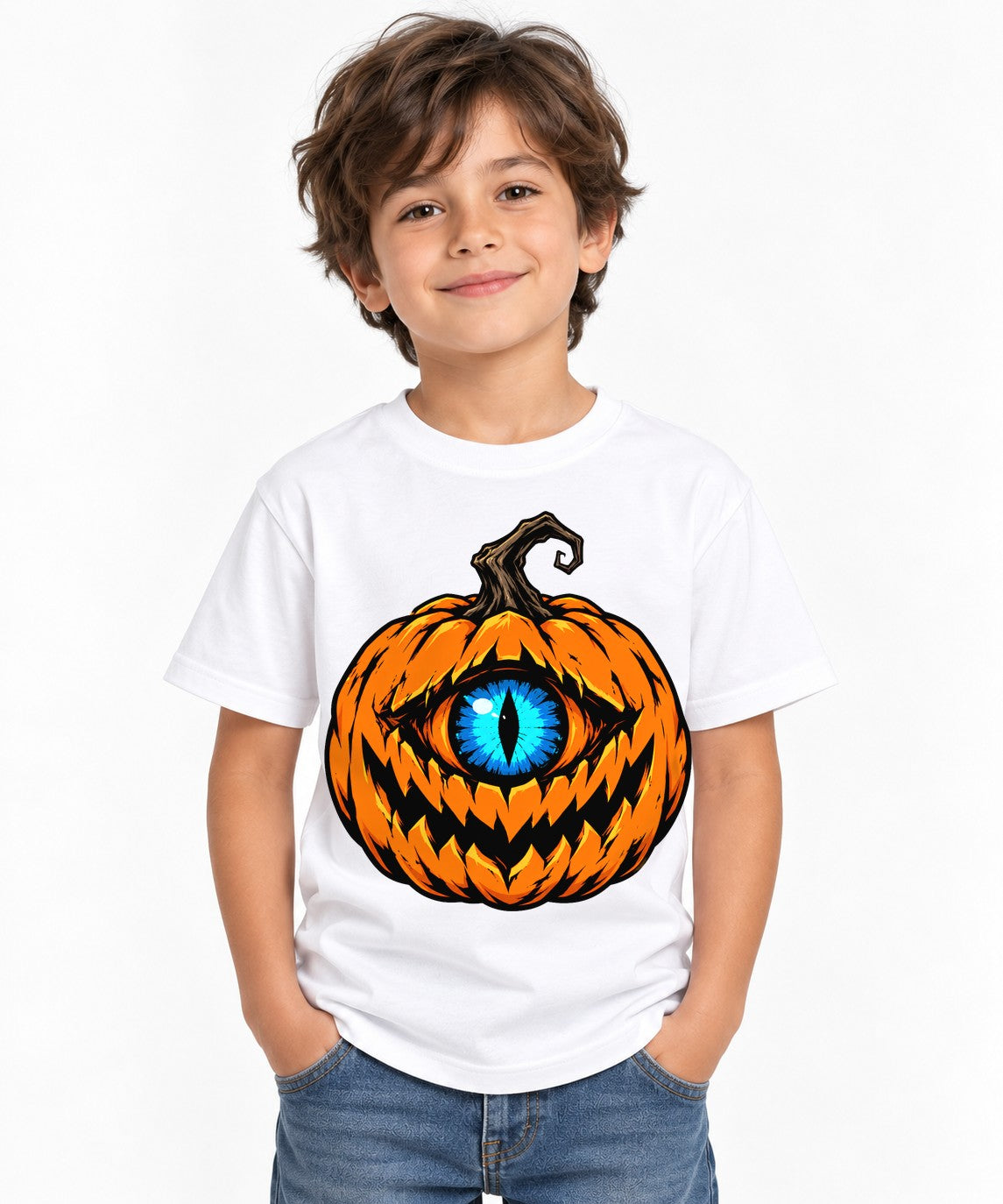 Cyclops Pumpkin Eye - White