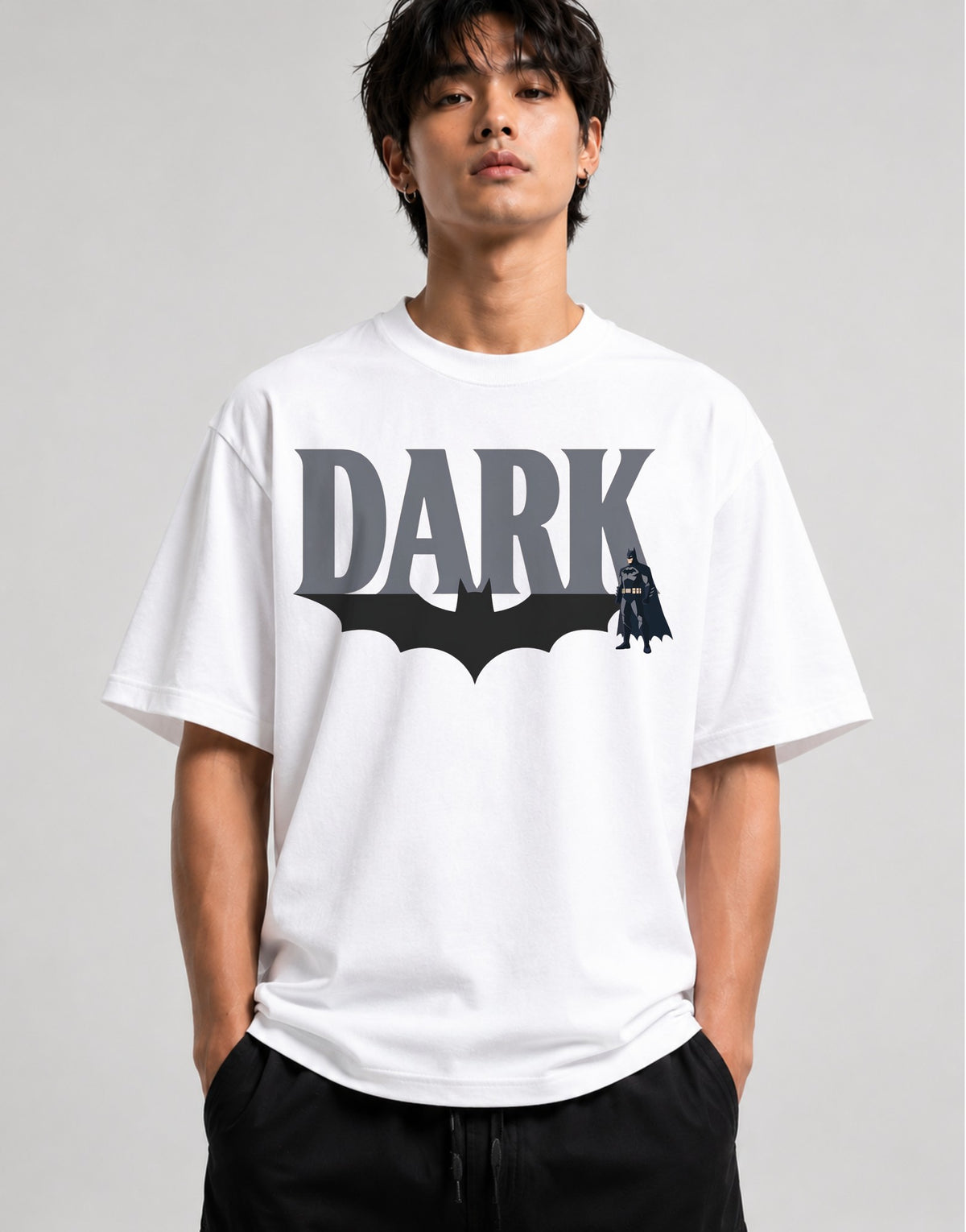 Dark Knight Symbol - White